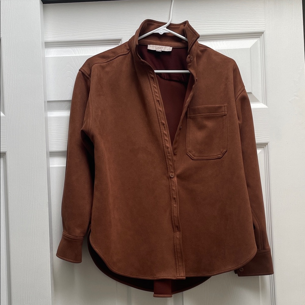 LOFT Rich Brown Top